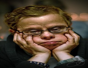 image of unconfident man